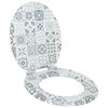 vidaXL Sedile per toilette con chiusura morbida 44 x 38 cm