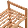vidaXL Scarpiere 2 pz 69x27x41 cm in Legno Massello di Noce