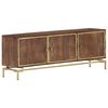 vidaXL Mobile Porta TV 120x30x46 cm in Legno Massello di Mango