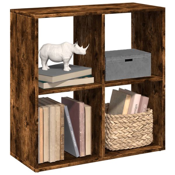 vidaXL Libreria Divisorio Rovere Fumo 69,5x29x69,5 cm in Truciolato