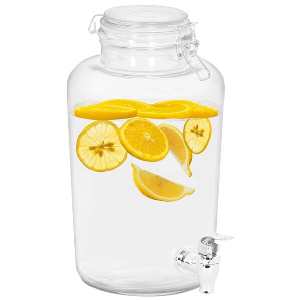 vidaXL Distributori di Bevande 2 pz 4000 ml in Vetro