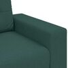 vidaXL Divano 3 pcs Verde Scuro 221 x 80 x 80 cm Tessuto misto lino