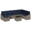 vidaXL Set di divani con cuscino 6 pcs polyrattan