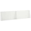 vidaXL Muro di contenimento 2 pz 80 x 12 x 40 cm Acciaio Bianco