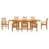 vidaXL Set da Pranzo per Giardino 9 pcs Legno di teak solido