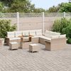 vidaXL Set Divano da Giardino 13 pcs Beige polyrattan