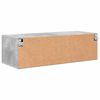 vidaXL Armadio in Legno con cassetto Grigio cemento 100,5 x 39 x 30 cm