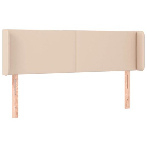 vidaXL Testiera ad Orecchio Cappuccino 147x16x78/88 cm in Similpelle