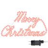vidaXL Insegna di Natale 216 LED Rosso 99 x 55 x 13 cm Ferro