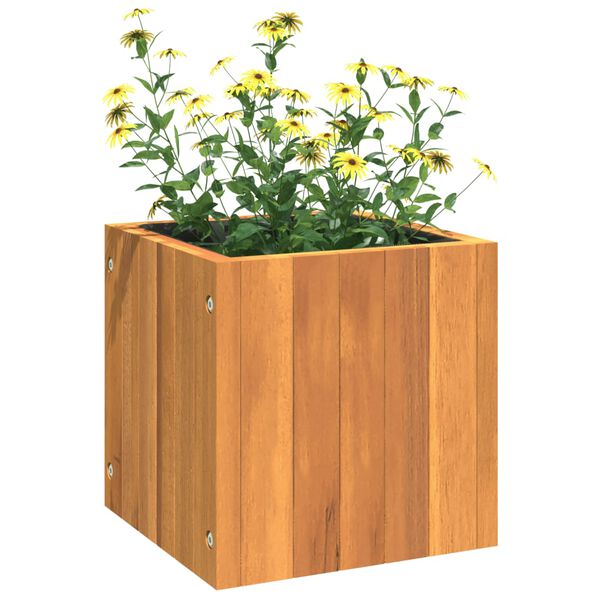 vidaXL Fioriera da Giardino 25x25x25 cm in Legno Massello di Acacia