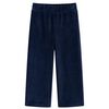 vidaXL Pantaloni da Bambino in Velluto a Coste Blu Marino 92