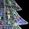 vidaXL Albero di Natale con 160 LED Multicolore 150 cm Acrilico