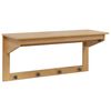 vidaXL Appendiabiti HILL Marrone miele 90 x 35 x 41,5 cm