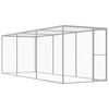 vidaXL Gabbia per Gatti 4,5x1,5x1,5 m in Acciaio Zincato