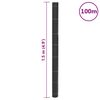vidaXL Membrana Antierbacce Nera 1,5x100 m in PP