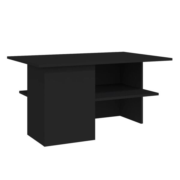vidaXL Tavolino da Salotto Nero 90x60x46,5 cm in Legno Multistrato