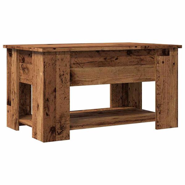vidaXL Tavolino da Salotto Legno Antico 79x49x41 cm Legno Multistrato