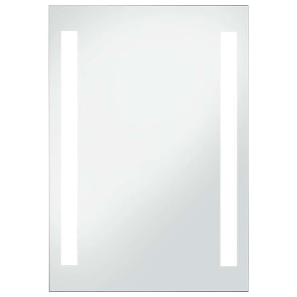 vidaXL Specchio da Parete a LED per Bagno 60x80 cm