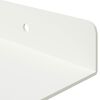 vidaXL Mensola sospesa 2 pcs Bianco 40 x 18 x 2,5 cm Acciaio