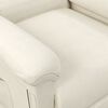 vidaXL Poltrona Alzapersona Massaggiante Crema in Velluto