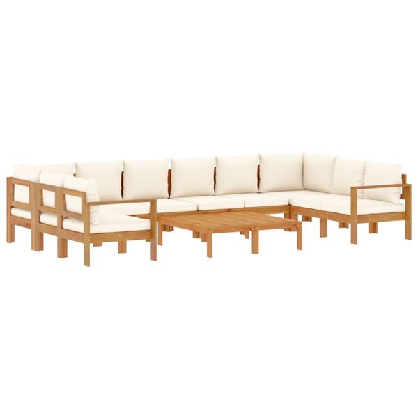vidaXL Set Divano da Giardino 8pz con Cuscini Legno Massello di Acacia