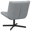 vidaXL Sedia girevole Grigio chiaro 63 x 75 x 76 cm Tessuto