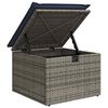 vidaXL Set Divano da Giardino 8pz con Cuscini Grigio Polyrattan Acacia