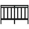 vidaXL Testiera per Letto Nera 156x4x100 cm in Legno Massello di Pino