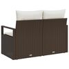 vidaXL Divano da giardino con cuscino 120 x 62 x 69 cm. polyrattan