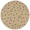 vidaXL Tappeto Lavorato a Mano in Juta con Stampa a Triangoli 120 cm