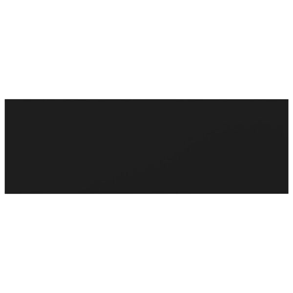 vidaXL Ripiani per Libreria 4pz Neri 60x20x1,5cm in Legno Multistrato