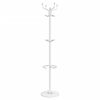 vidaXL Appendiabiti con Portaombrelli Bianco 180 cm Ferro Verniciato