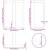 vidaXL Gambe per tavolo da pranzo a forma di T 2 pz Antracite 60x35x(72-73) cm Acciaio