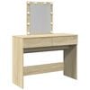 vidaXL Toeletta con LED Rovere Sonoma 100x40x130 cm
