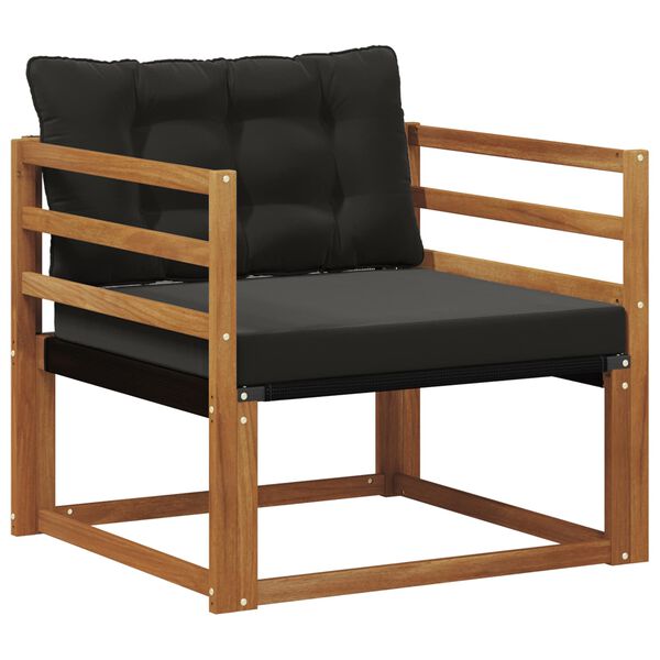 vidaXL Set di divani da esterno Legno di Acacia Massello e Textilene