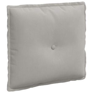 vidaXL Cuscino per Schiena Grigio chiaro 50 x 45 cm