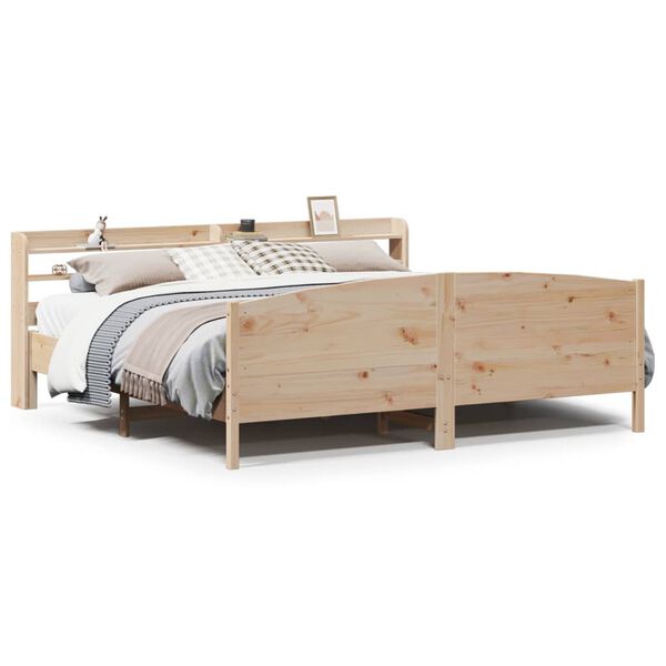 vidaXL Letto senza Materasso 200x200 cm in Legno Massello di Pino
