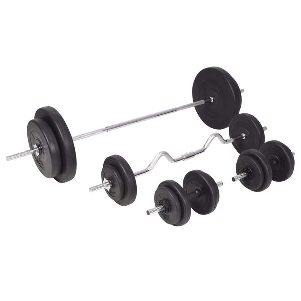 vidaXL Set Bilanciere e Manubri da 90 kg