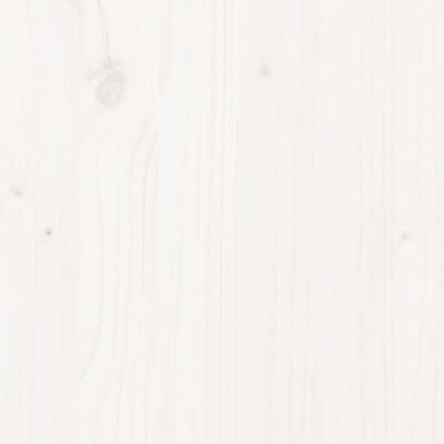vidaXL Poggiapiedi Giardino Bianco 62x63,5x53,5 cm Legno Massello Pino