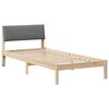vidaXL Struttura del Letto marrone e grigio scuro 90 x 190 cm