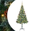 vidaXL Albero di Natale artificiale Verde 180 cm PVC e Acciaio