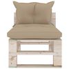 vidaXL Set Divani da Giardino Pallet 7 pz con Cuscini in Legno di Pino