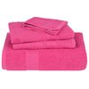 vidaXL Asciugamani per ospiti FROGN 4 pz Rosa 30x50 cm 360 g/m&sup2;