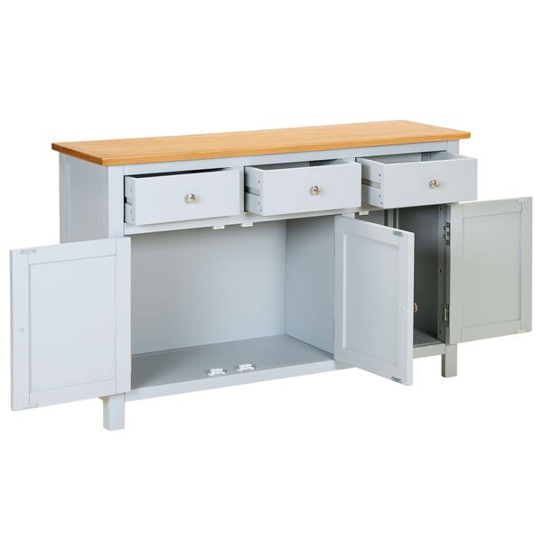 vidaXL Credenza 110x33,5x70 cm in Massello di Rovere