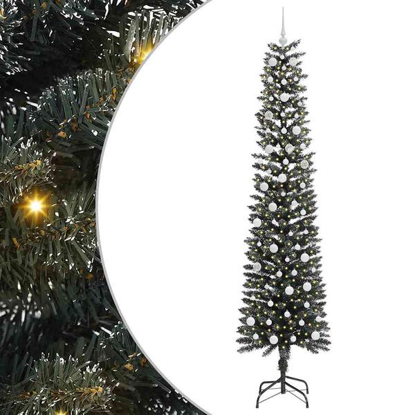 vidaXL Albero di Natale artificiale con 300 LED Verde 240 cm