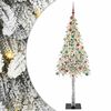 vidaXL Albero di Natale con 300 LED Bianco 210 cm PE e Acciaio