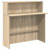 vidaXL Banco Reception Rovere Sonoma 200x50x103,5 cm Legno Multistrato