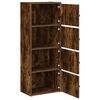 vidaXL Libreria Rovere Fumo 40x24x102 cm in Legno Multistrato