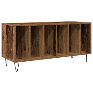 vidaXL Mobile porta vinili Legno vecchio 100 x 38 x 48 cm