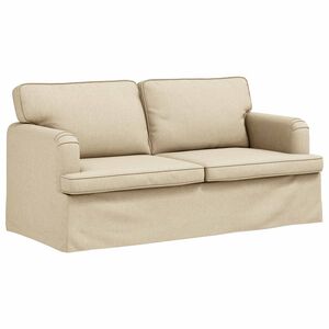 vidaXL Divano Crema 162 x 80 x 85 cm Tessuto
